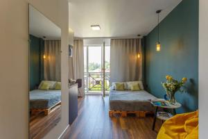 Milan LaMar s Balkonom i Vidom na More Apartments, Sochi