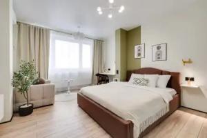 Schastlivye Metry so Stilnym Dizainom v Tsentre Koroleva Apartments, Korolyov