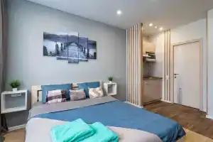 Studiya Wave v JK Minsk World Apartments