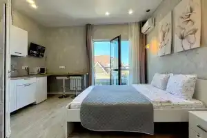 Studiya u morya s balkonom i vidom na more Flat, Adler