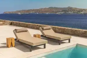 Myko Private Heated Pool on Beach Villa, Ornos