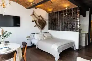 ATMOSFERA TOSKANY | Ital'yanskaya villa na 23-m etazhe | Panorama goroda i rassvety iz okna Flat Flat, Ulyanovsk