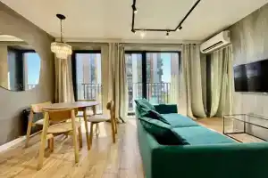 Studija s dizajnerskim remontom v ZhK Moravija Flat, Sochi
