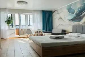 Studiya Na 13 Etazhe V Zhk Mankhetten Apartments, Chelyabinsk
