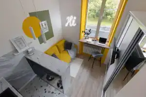 Dvukhurovnevaya Stil'naya Komfort24 v VDNKH Dlya 4 Chelovek Flat, Moscow