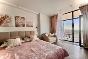 Apartamenty LS-Art-Sweet Caramel s Vidom na More so 2 Etazha Apartments, Alushta