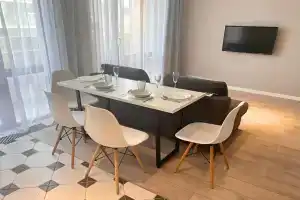 Biznes Uyutnaya i Sovremennaya Studiya s Vidom na More "Alma Apart", 440170 Apartments, Sochi