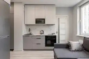 Dizaynerskaya Studiya Paula s Vidom na Park Chelyuskintsev Apartments