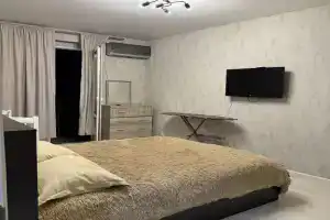 Uyutnaya odnokomnatnaya s vidom na more Flat, Novyjj Afon