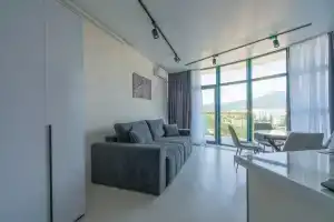 s otdel'noy spal'ney LS-Mountain Retreat s vidom na gory s 16 etazha Apartments, Alushta