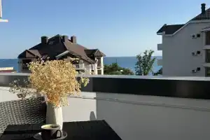 Dlya Chetverykh S Vidom Na More 3 Minuty Do Plyazha Apartments, Agoy