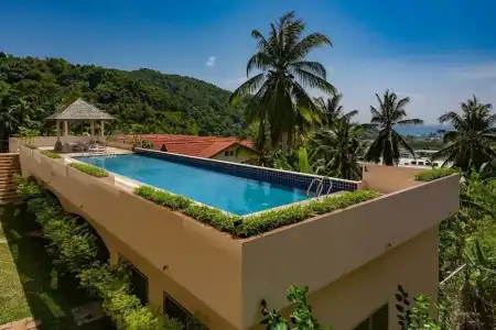 Ktv- Sea View Pool Villa in Kata for 10 People Big Buddha Views - 13