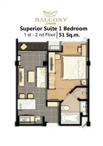 Balcony Seaside Sriracha & Serviced Apartments (SHA Extra Plus) - 182