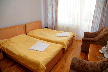 Gostevoi korpus 3 v pansionate " Zolotye peski". Selo Bosteri. Issyk- Kul'. Kyrgyzstan. - 2