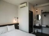 Comfort room with city view