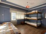 Bed in Dorm with balcony and with city view