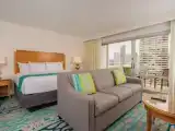 Studio with balcony and with city view