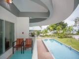 Studio with balcony and with pool view