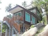 Villa with balcony and with sea view