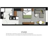2 Bedrooms Studio
