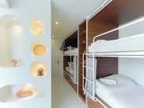 Bed in Dorm (female dorm) with mountain view
