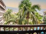 Studio with balcony and with pool view