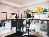 Bed in Dorm with balcony
