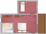 Comfort Triple Family room with balcony and with mountain view