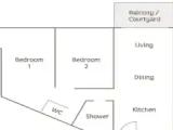 2 Bedrooms Apartment with balcony