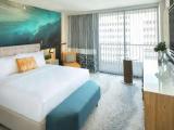 Double room with partial ocean view