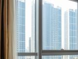 Comfort room with city view