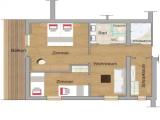 2 Bedrooms Family Suite with balcony and with mountain view