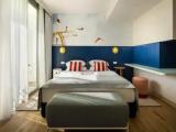 Deluxe Double Family room with balcony and with partial sea view