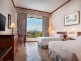 Twin room with golf view