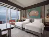 Twin room with city view