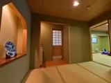 Japanese-style room with city view