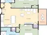 2 Bedrooms Suite with balcony
