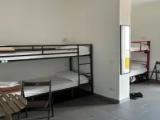 Bed in Dorm (female dorm) with balcony
