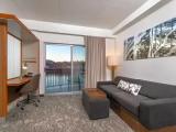Studio with balcony and with river view