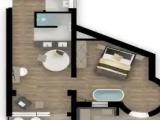 Suite with balcony and with mountain view
