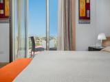 Twin room with partial sea view