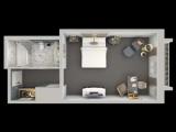 Standard Double room with balcony and with partial view