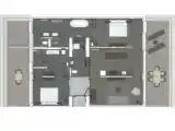 2 Bedrooms Standard Family room with balcony