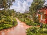 Triple Bungalow with garden view