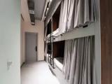 Bed in Dorm (female dorm) with courtyard view