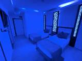 Standard Quadruple room with balcony and with pool view