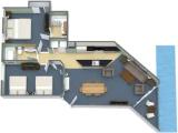 2 Bedrooms Standard room with ocean view