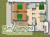 3 Bedrooms Comfort Apartment with balcony and with mountain view