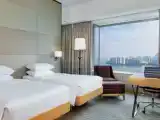 Twin Club room with harbour view