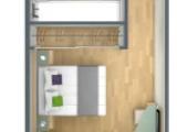 Standard Double room with balcony and with partial sea view